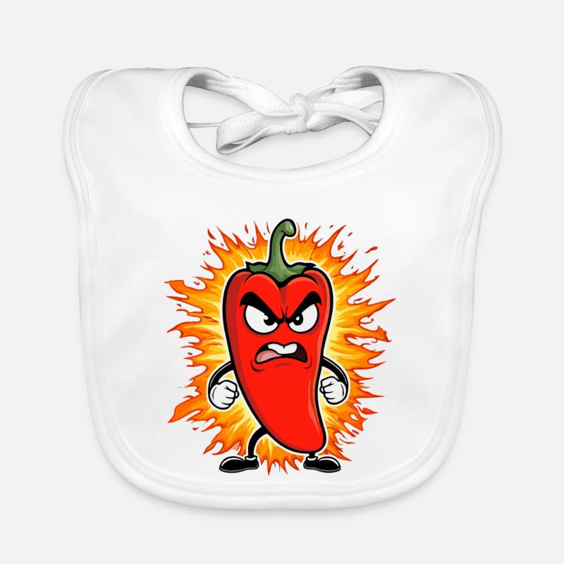 Paprika - Bavoir bio Bébé - blanc