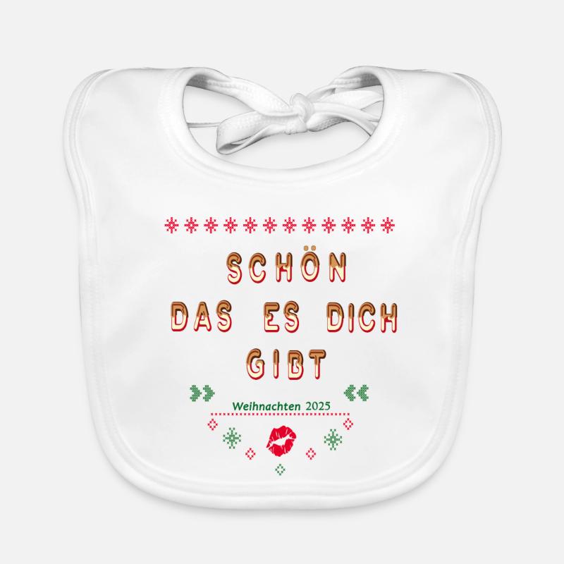 It's nice that you exist Christmas 2025 Organic Baby Bibs