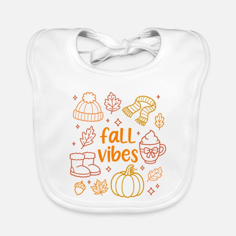 Fall Vibes Organic Baby Bibs