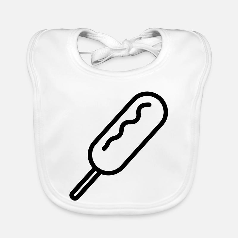 corn dog Bavoir bio Bébé