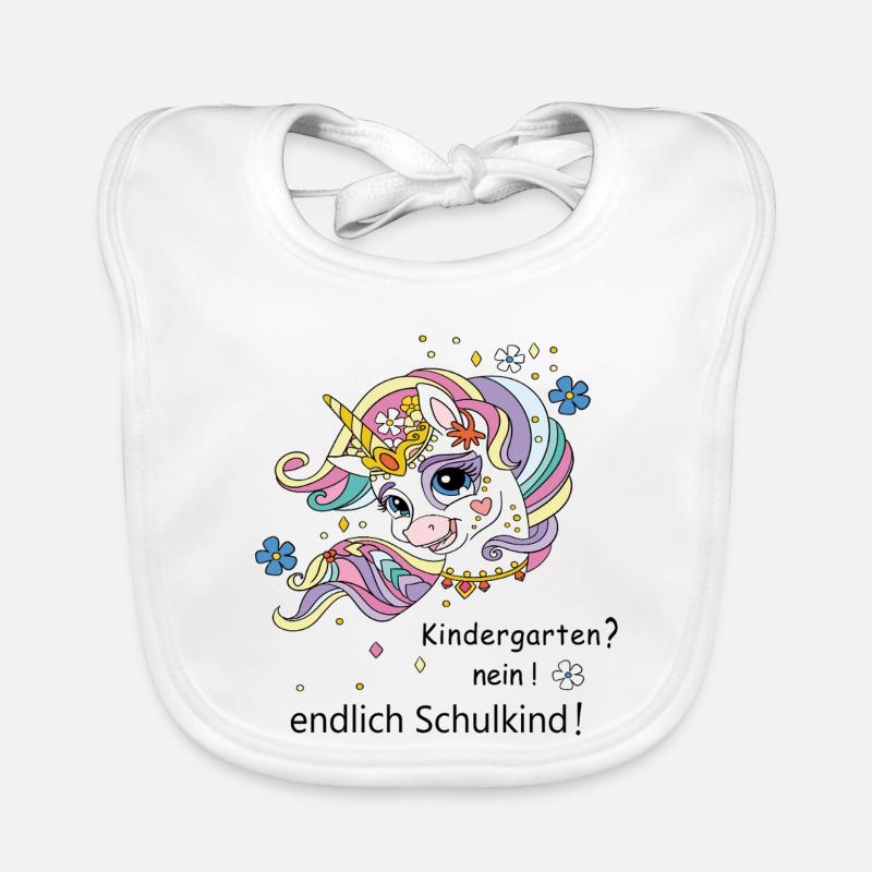 endlich Schulkind Baby Bio-Lätzchen
