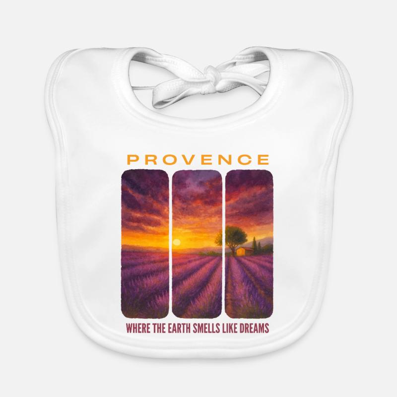 Lavendel-Provence Baby Bio-Lätzchen