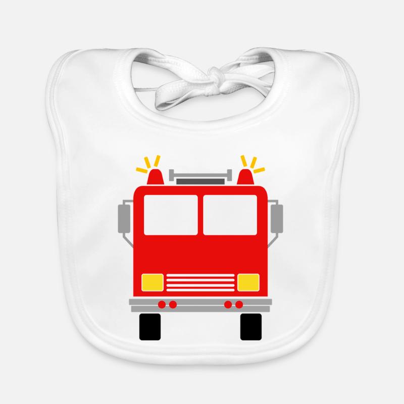 Camion de pompiers Bavoir bio Bébé