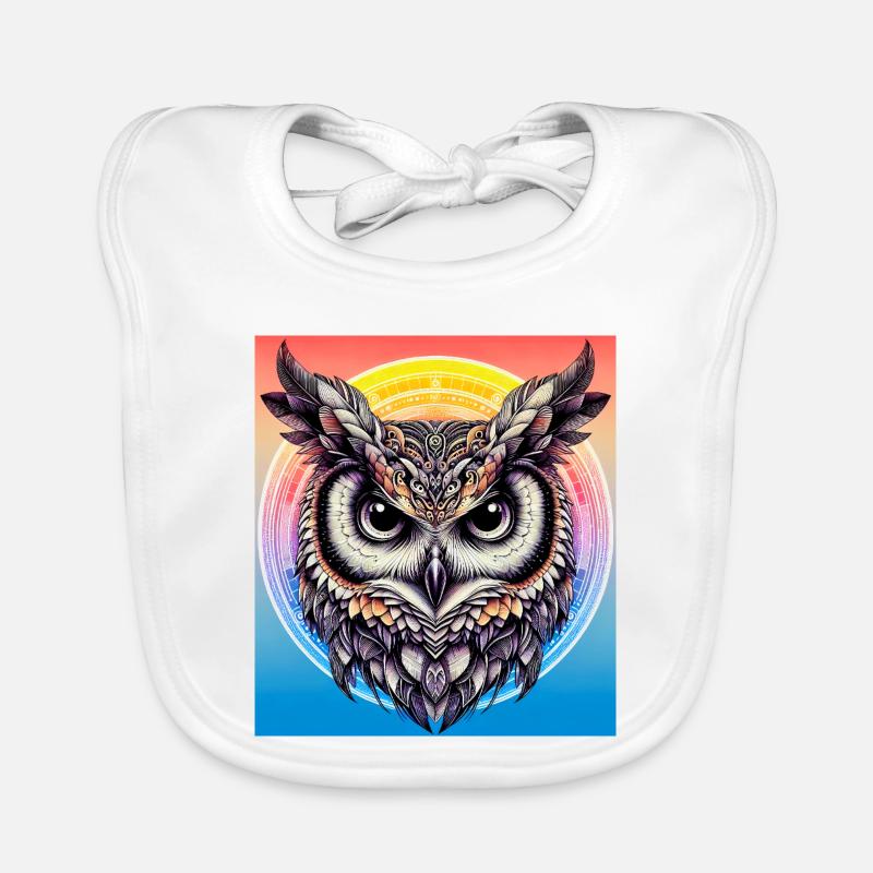 hibou Bavoir bio Bébé