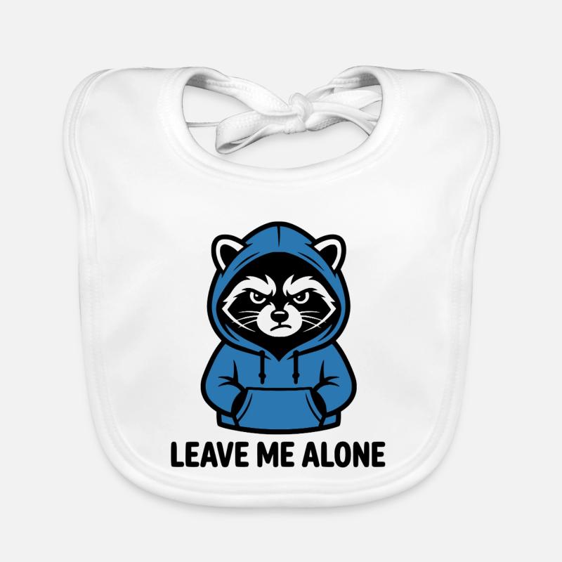 Raton laveur introverti - Design Leave Me Alone Bavoir bio Bébé