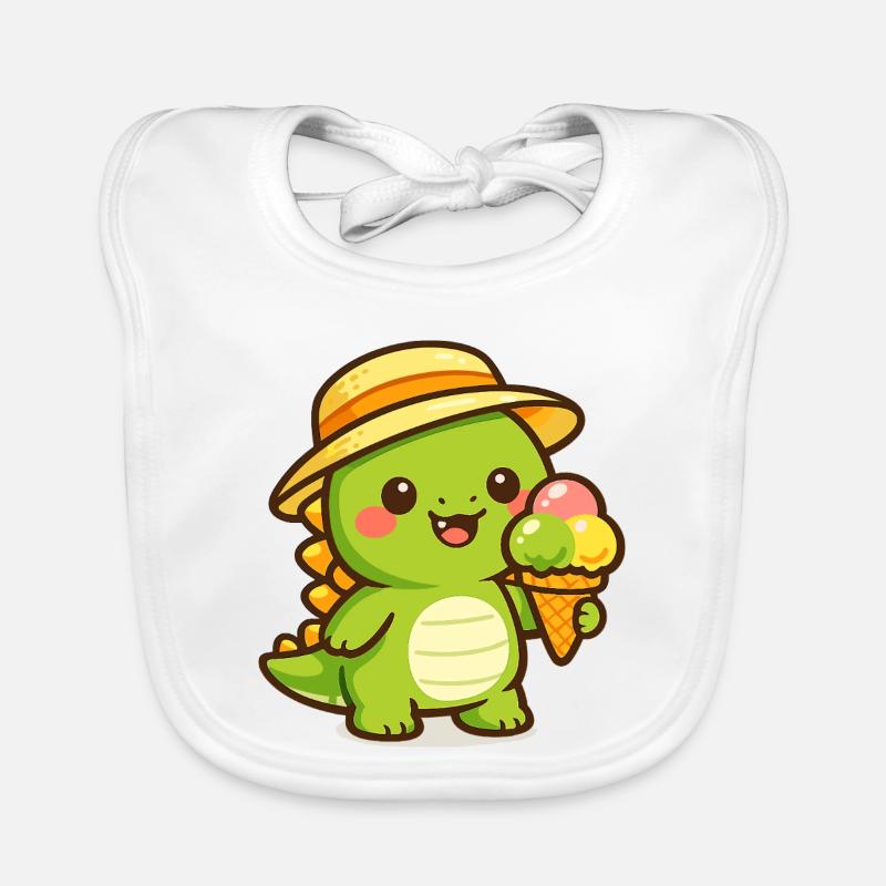 Kleiner Dino Eiscreme Abenteuer Organic Baby Bibs