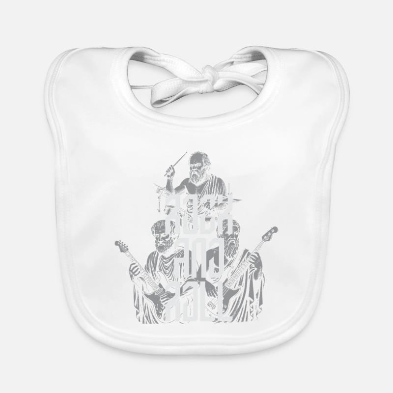 Classic Rock and Roll Ancient Philosopher Band T-S Organic Baby Bibs