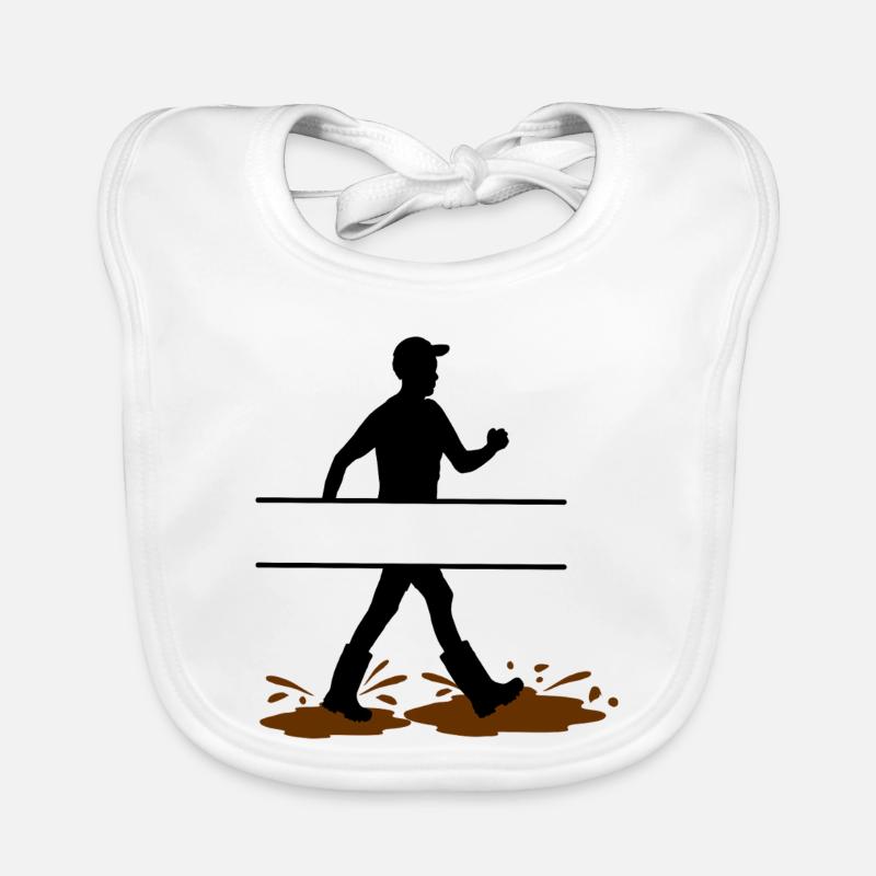 Wadloper Man Custom – Explorateur de boue Bavoir bio Bébé
