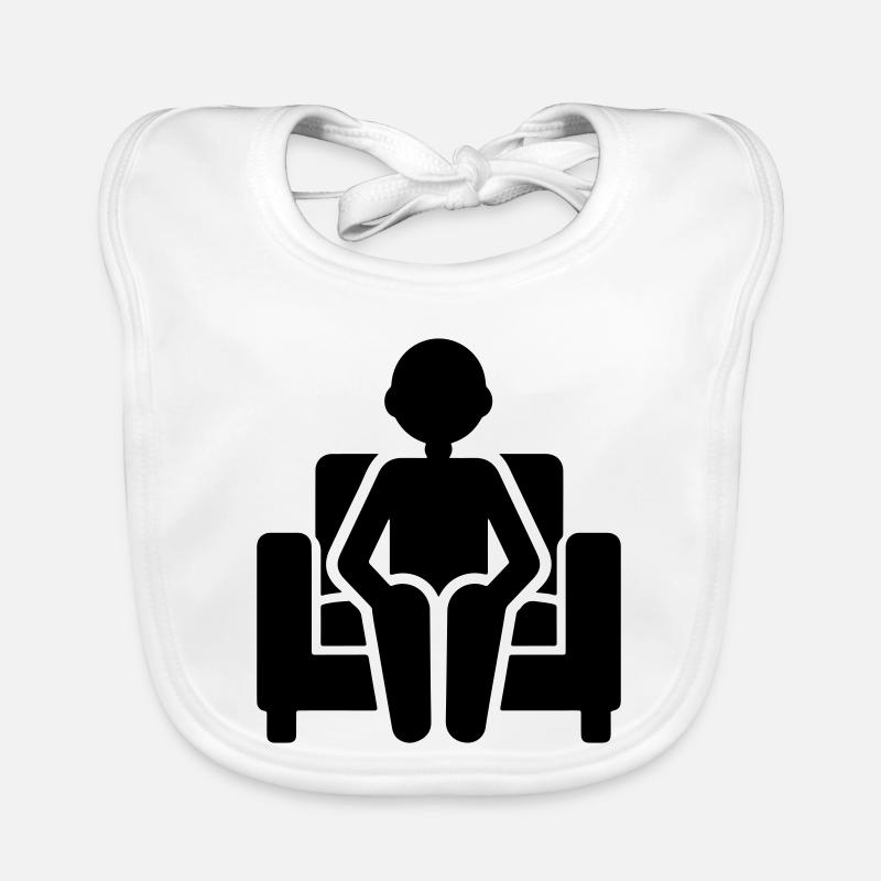Couch Sitzen Faul Baby Bio-Lätzchen