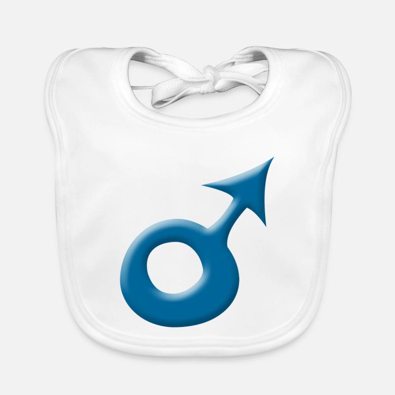 Full Color Boy Sign Design Organic Baby Bibs