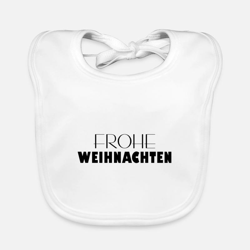 Frohe Weihnachten Baby Bio-Lätzchen