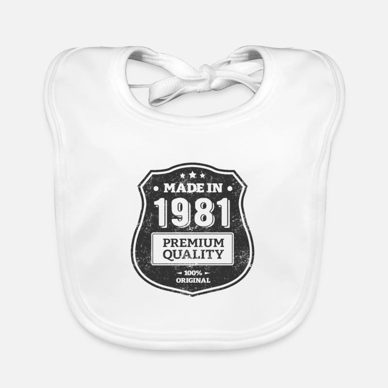 HERGESTELLT 1981 Baby Bio-Lätzchen