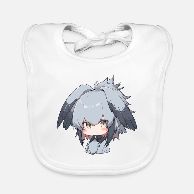 Süßes Schuhschnabel Anime Mädchen Baby Bio-Lätzchen