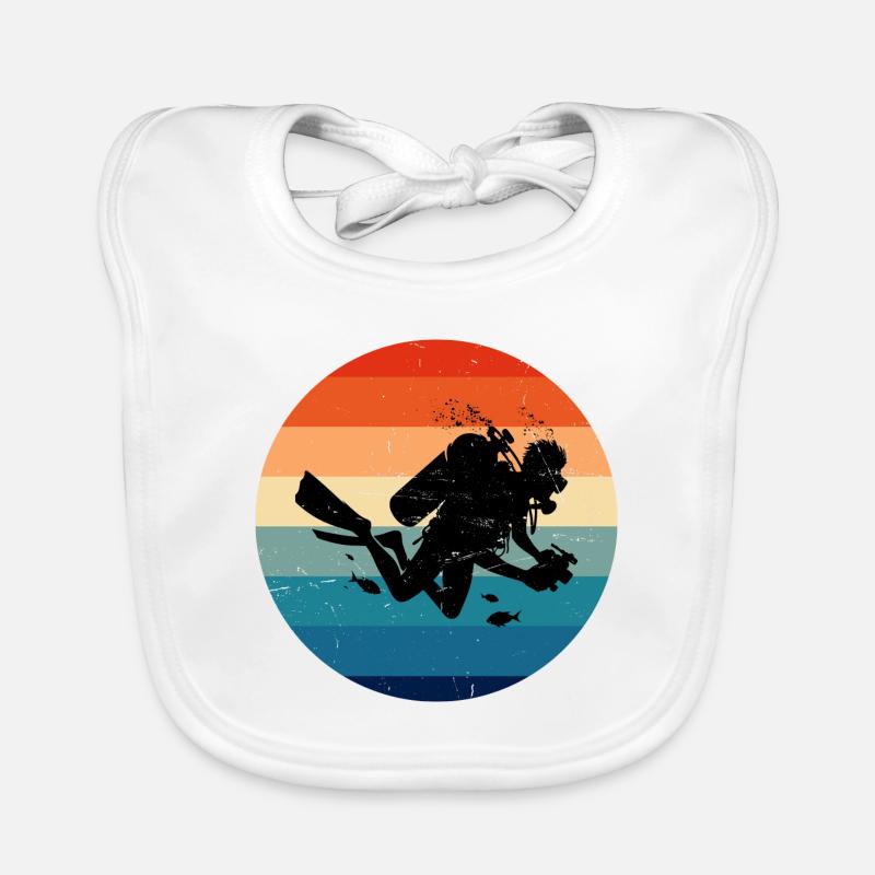 Scuba Diver Diver Scuba Diver Hommes Bavoir bio Bébé
