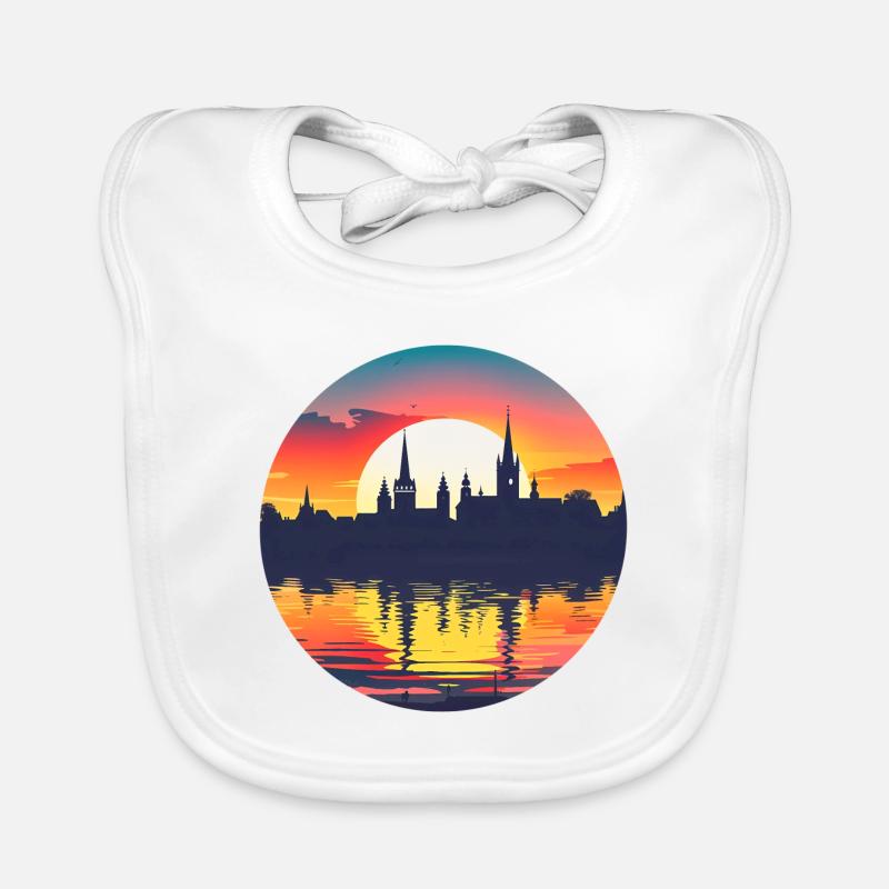 Hanau Skyline Organic Baby Bibs