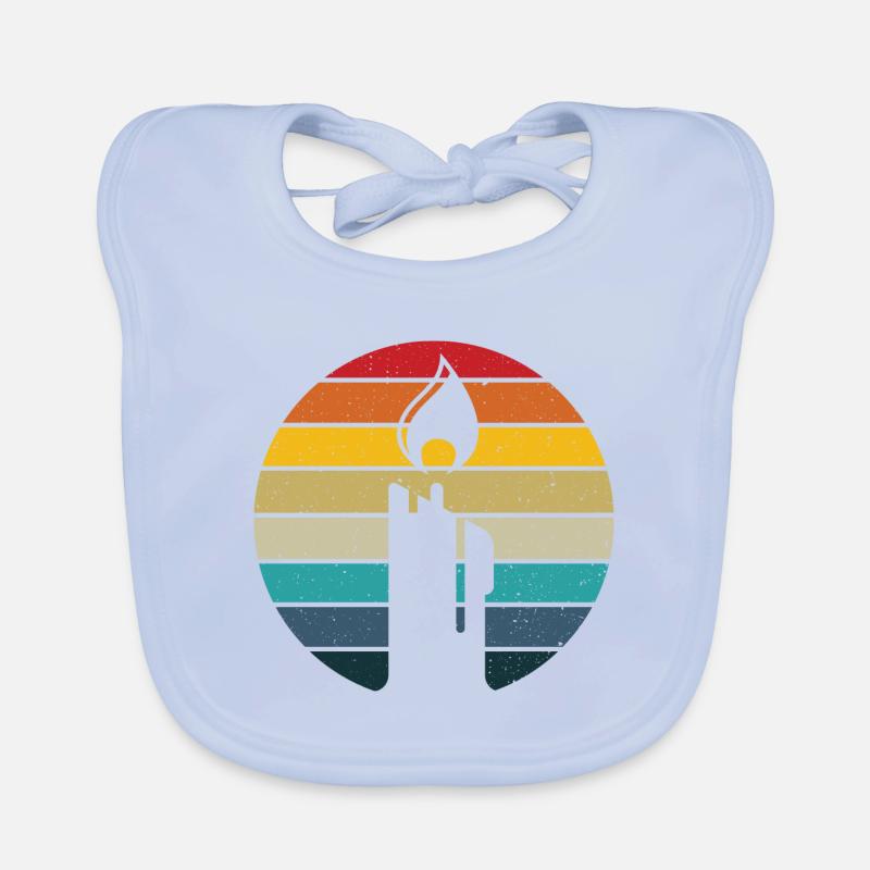Candle retro sunset candle making diy candle Organic Baby Bibs