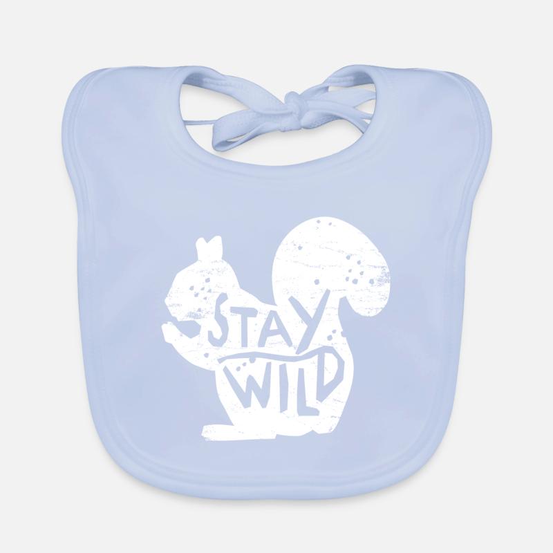 Écureuils Bavoir bio Bébé