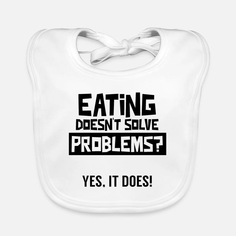 Food does not solve any problems? Diabetic Diabetes Organic Baby Bibs