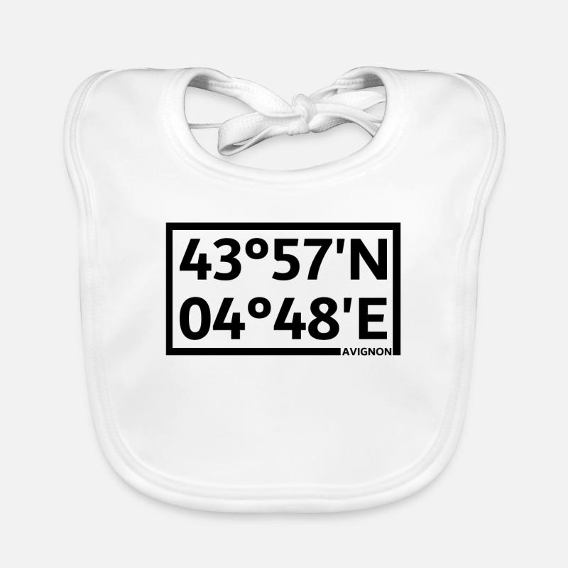 Avignon coordinates Organic Baby Bibs