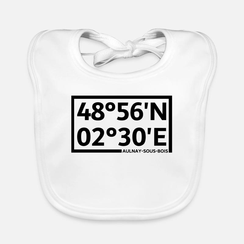 Aulnay-sous-Bois coordinates Organic Baby Bibs