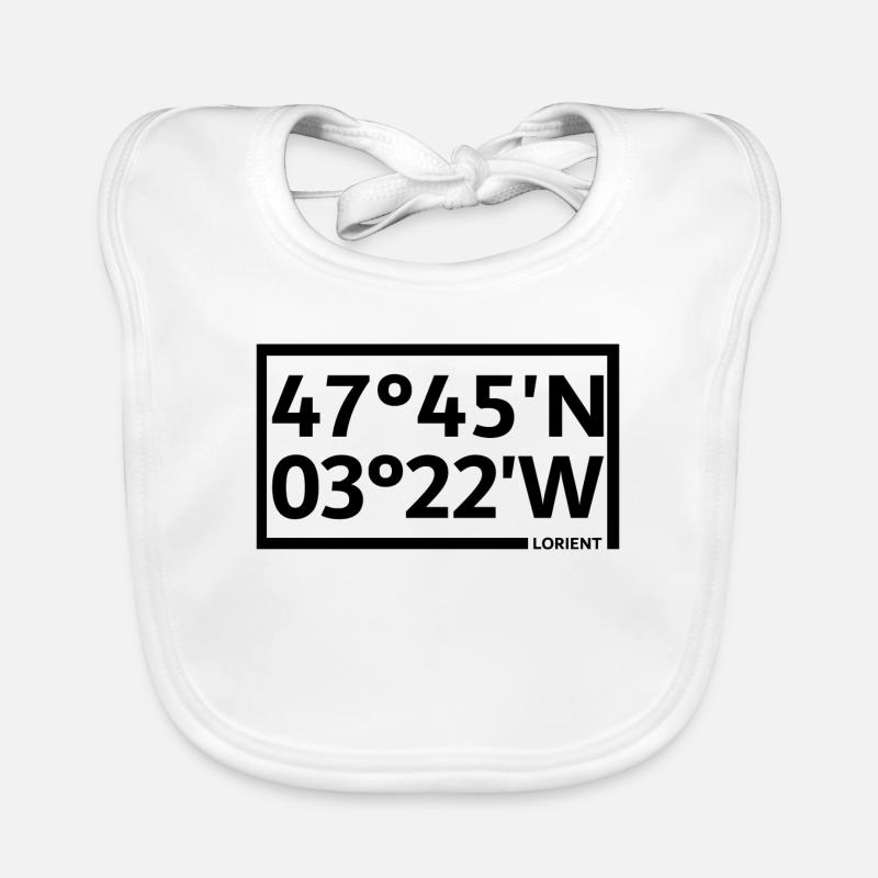 Lorient coordinates Organic Baby Bibs