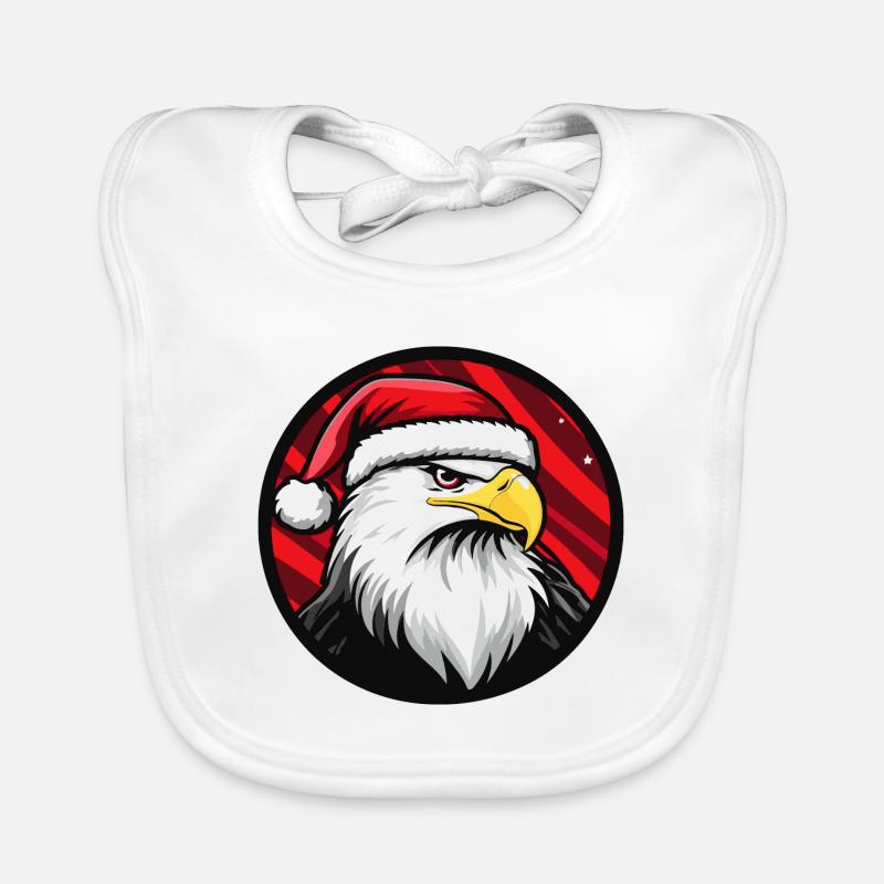 Aigle animal de Noël Bavoir bio Bébé