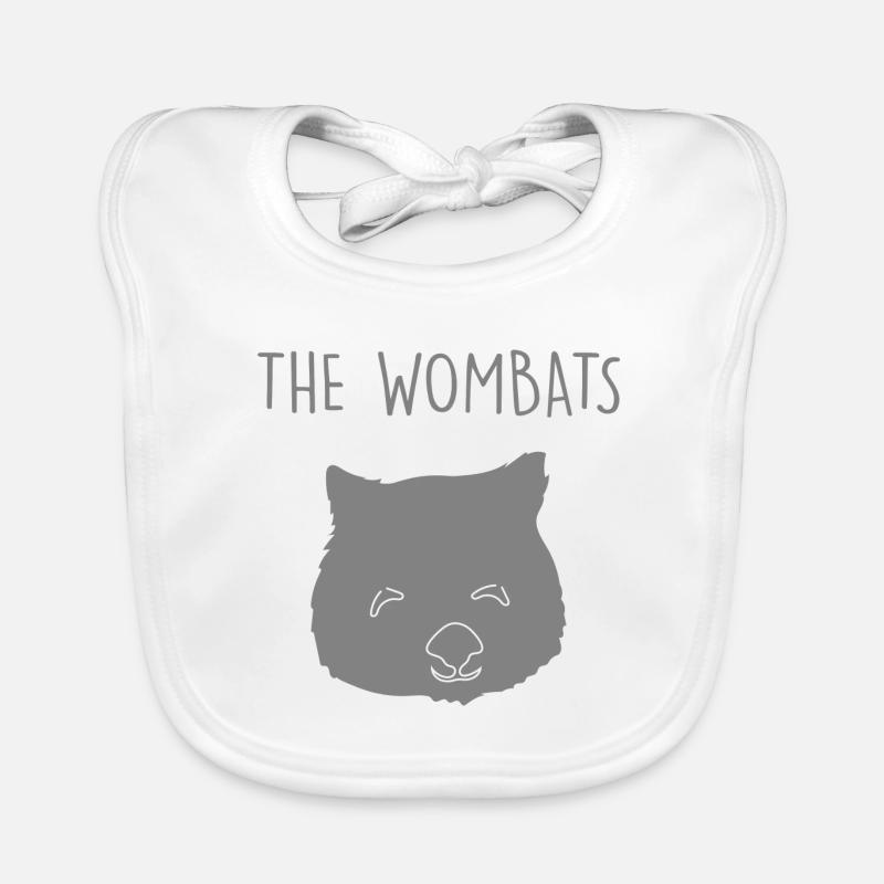 Der Wombat - Baby Bio-Lätzchen - Weiß