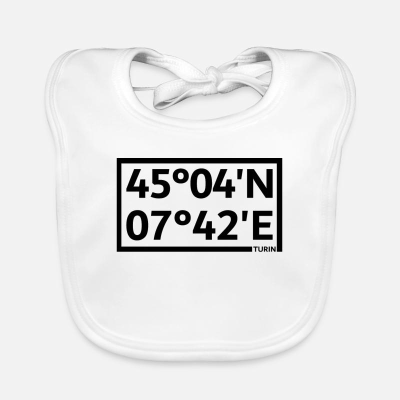 Turin Coordinates Organic Baby Bibs