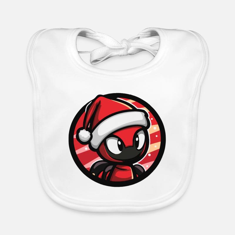 Ameise Weihnachten Tier Baby Bio-Lätzchen