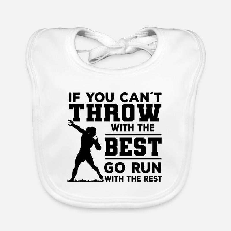 Shot put Organic Baby Bibs