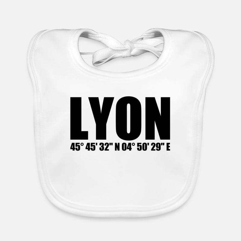 Lyon coordinates Organic Baby Bibs