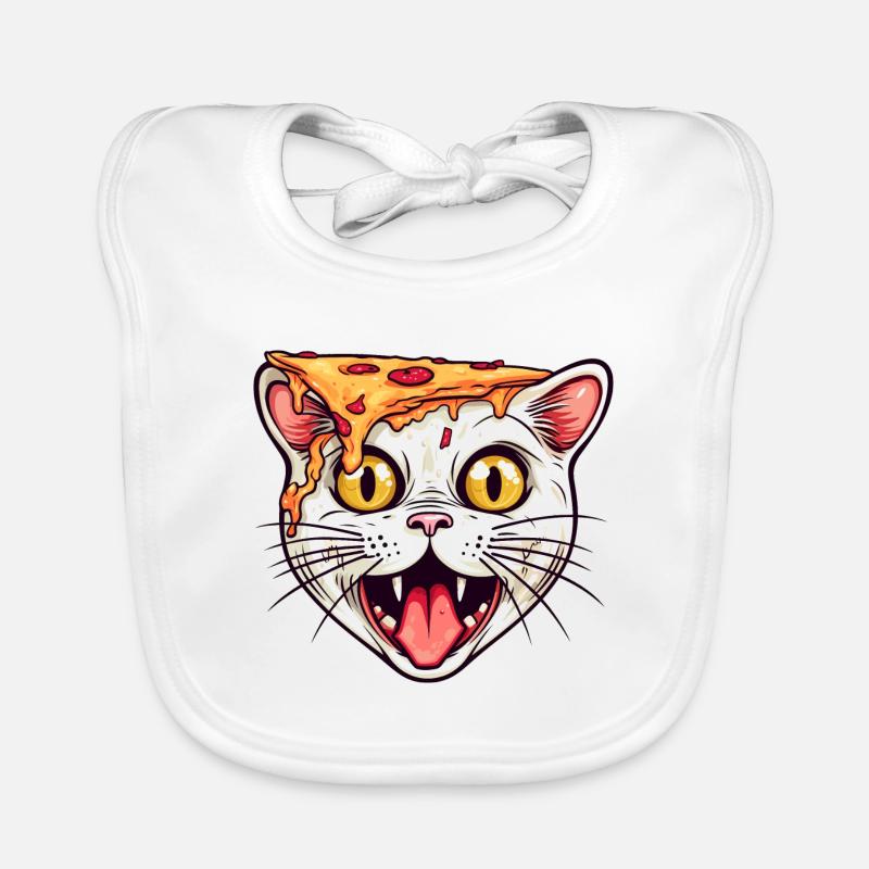 Pizza Cat Bavoir bio Bébé