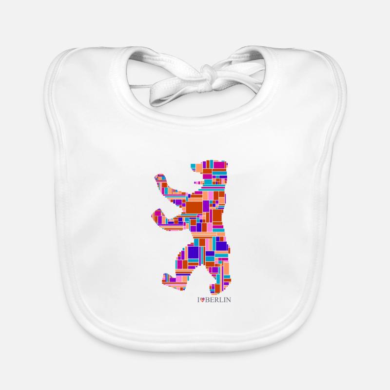 I Love Berlin Shirt - Berlin Bear Design - Berlin Organic Baby Bibs
