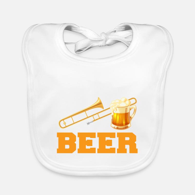 Trombone trombone trombone trombone don trombones Bavoir bio Bébé