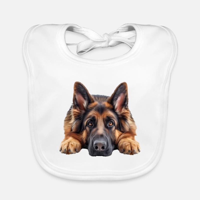 German Sheperd Baby Bio-Lätzchen