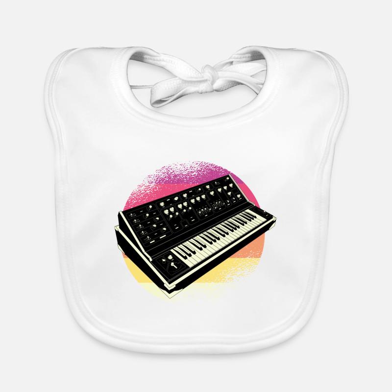 Sintetizzatore Analogico Modular Vintage Retrowave Bavaglino ecologico per neonato
