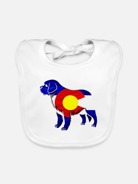 Colorado Colorado Hemd Colorado Liebhabergeschenk - Baby Bio-Lätzchen - Weiß - Vorne