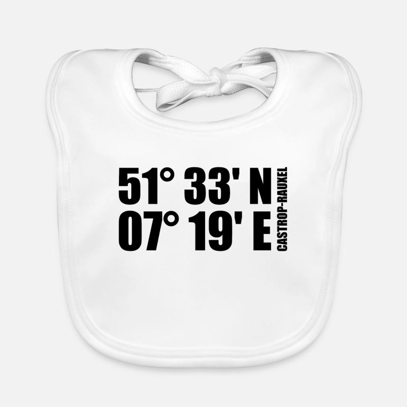 Castrop-Rauxel coordinates Organic Baby Bibs