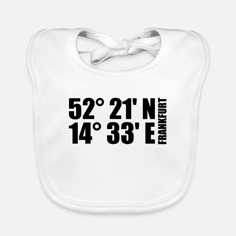 Coordonnées de Francfort (Oder) Bavoir bio Bébé