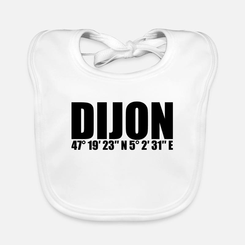 Dijon Coordinates Organic Baby Bibs