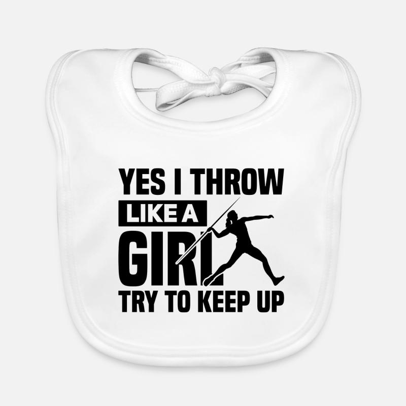 Speerwerfen Baby Bio-Lätzchen