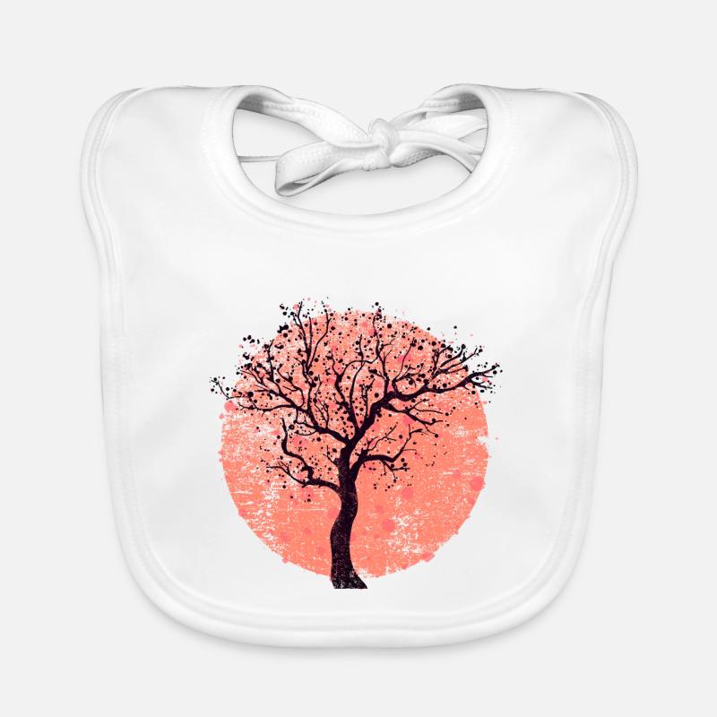 Arbre et cercle (utilisé) Bavoir bio Bébé