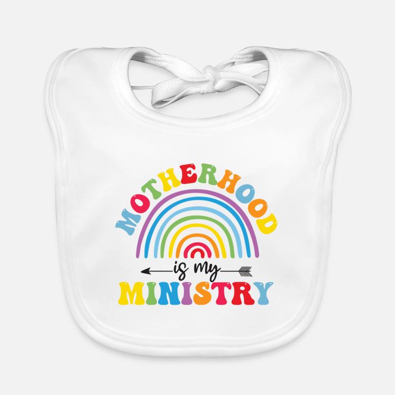 La maternité est mon ministère Bavoir bio Bébé