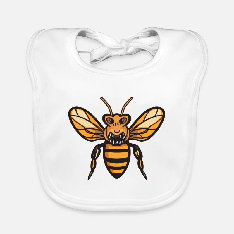 Abeille Halloween Bande Dessinée Drôle Bavoir bio Bébé