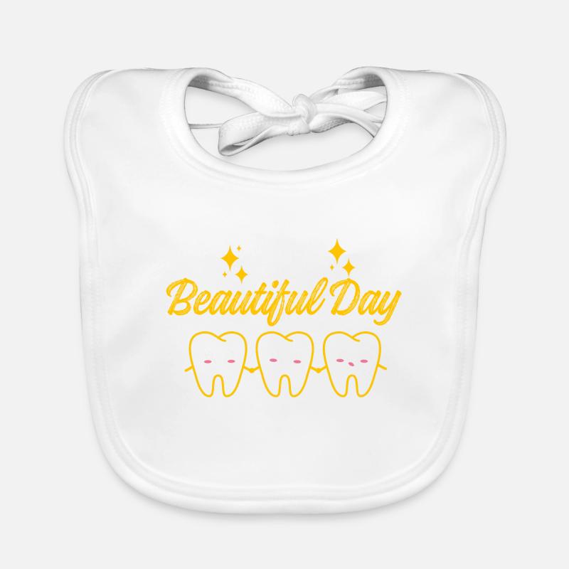 Dentiste - Bavoir bio Bébé - blanc