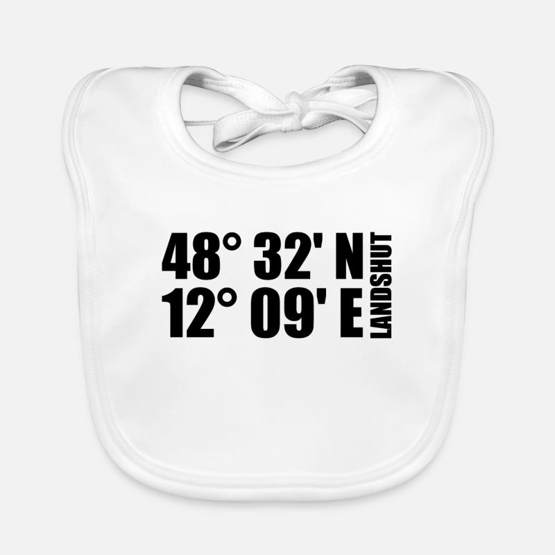 Landshut coordinates Organic Baby Bibs