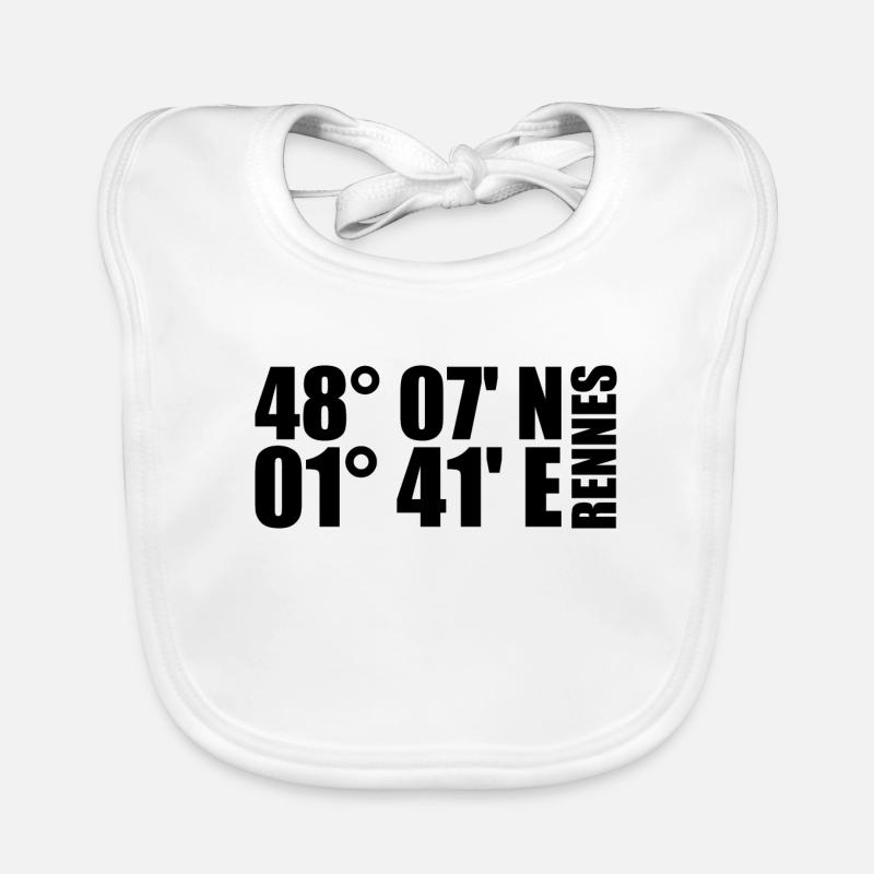 Rennes coordinates Organic Baby Bibs