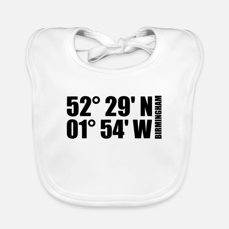 Birmingham Coordinates Organic Baby Bibs