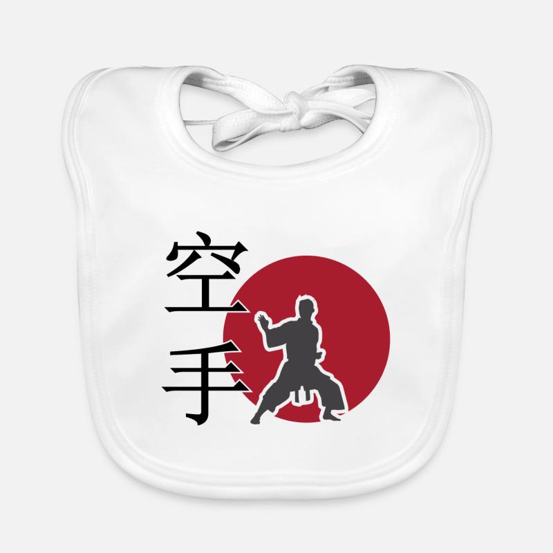 Karate. Kampfsport. Geschenkidee. Japan. Baby Bio-Lätzchen