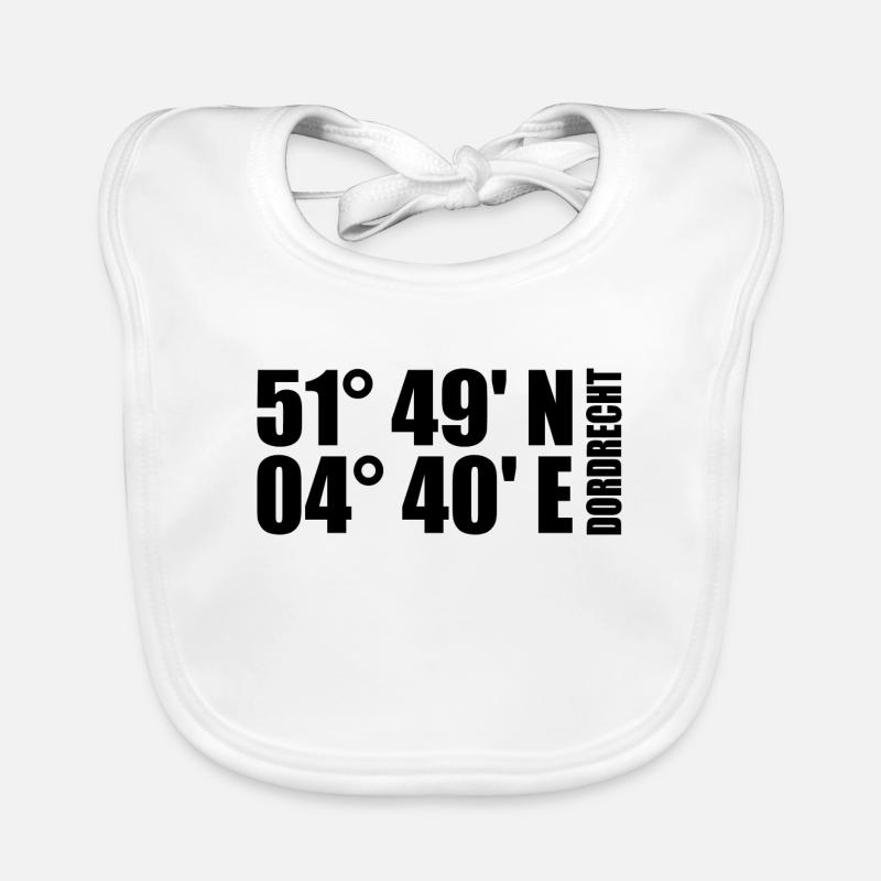 Dordrecht coordinates Organic Baby Bibs